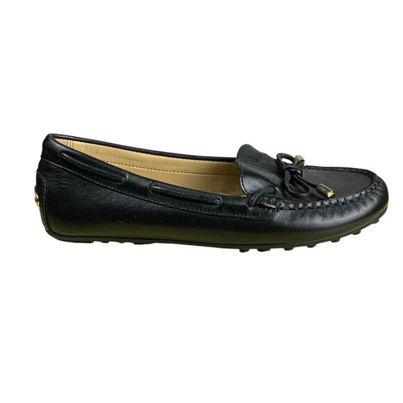 Michael Kors Shoes - Michael Kors Black Leather Loafers Women’s Size 6M Classic Slip-On Moc Flats